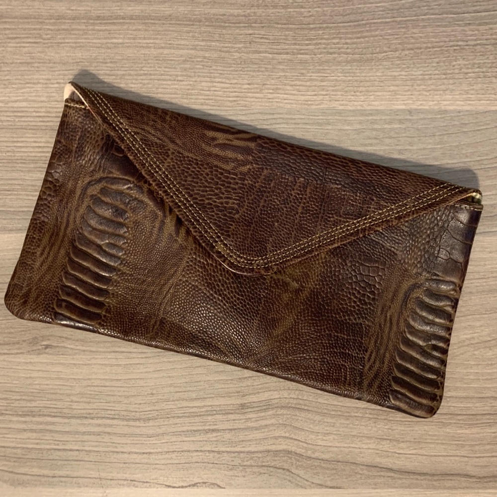 cueropapel&tijera Brown Leather Handbag